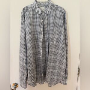 Small plaid Billy Reid casual dress shirt